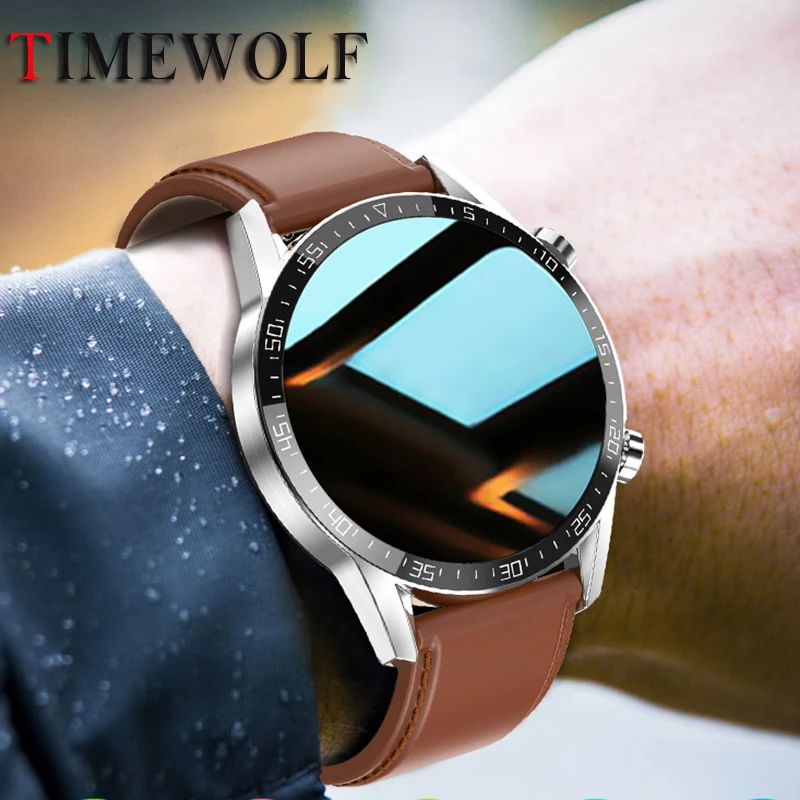 Timewolf Reloj Inteligente Hombre Smart Watch 2021 Men IP68 Smartwatch Android Smart Watch for IOS Android Phone Men Women