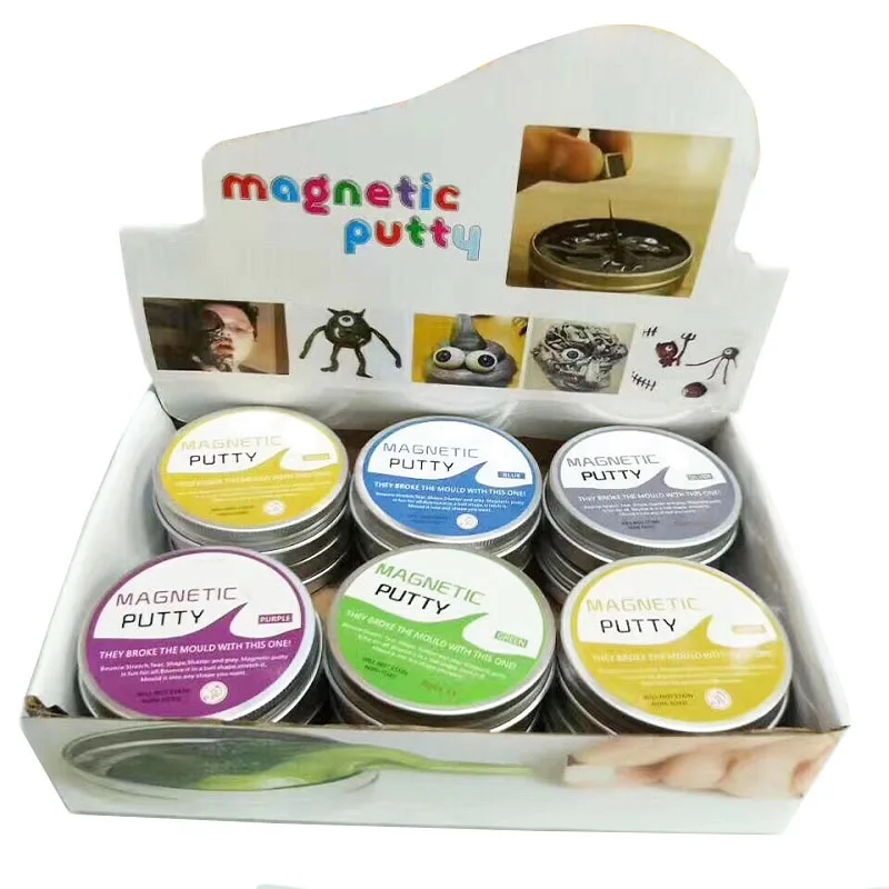 

Magic Magnet Mud Magnetic Mud Magnetic Fluid Magnetic Mud Magnetic Plasticene Colored Clay Buck Ball Decompression Crystal Mud T