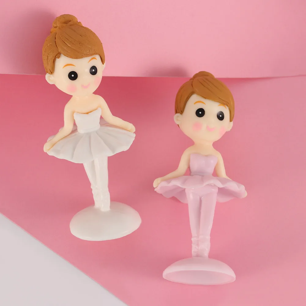 Pink Castle Girl Bow Little Princess Girl's Happy Birthday Cake Topper Kid Party Supplies Pink Love Gifts Dessert Ballet Girl birthday party supplies,cake topper,cake decorations,cake toppers