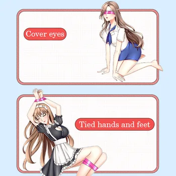 Self Bondage Tape Sex Toys For Couples ESD Inviscid BDSM Restraint Bed under bed Tied rope porno Gags SM Slave Erotic adult Game 3