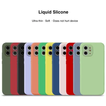 

Hot sales Liquid Silicone Phone Cases For iPhone/Huawei/Mi Brands All-round Protection Shell Soft and Delicate