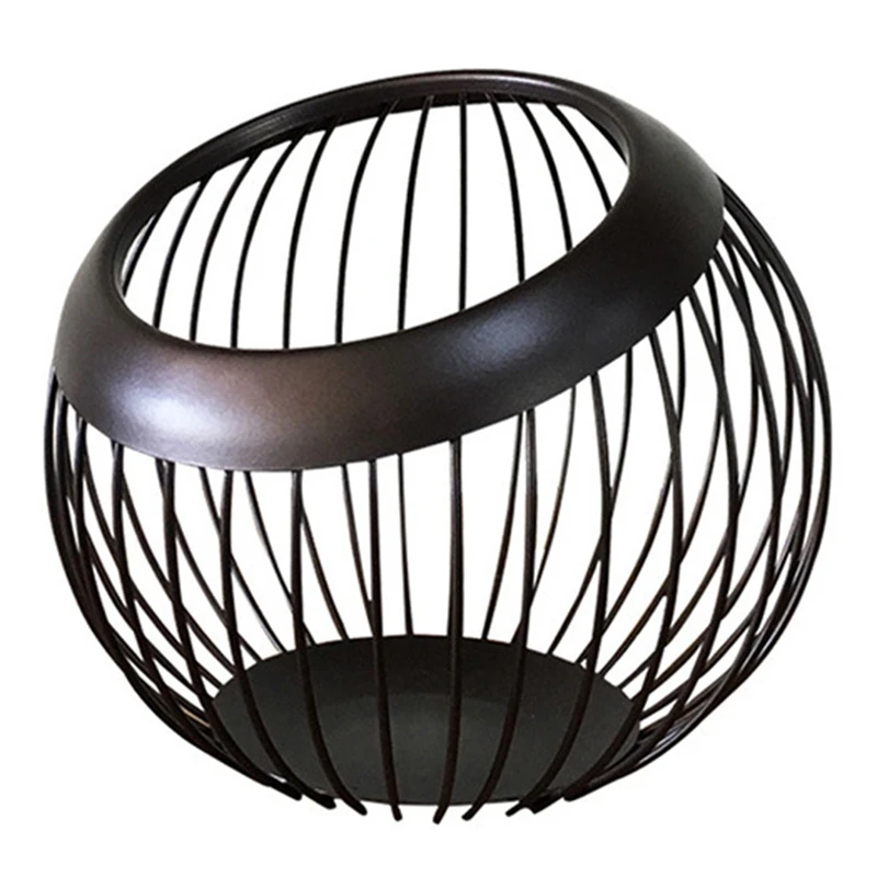 

Wrought Iron Storage Fruit Basket Modern Living Room Home Dried Fruit Candy Biscuit Storage Box