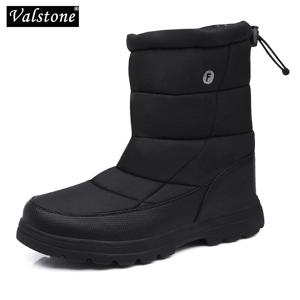 

Valstone Men Winter Snow boots warm sneakers waterproof boot breathable Female warm shoes Plush lining anti-skid rubber unisex