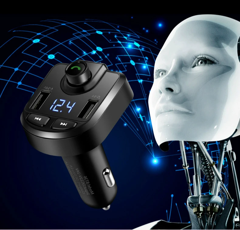 3.1A быстрое USB зарядное устройство Bluetooth автомобильный комплект fm-передатчик модулятор аудио Музыка Mp3 плеер Телефон беспроводной громкой связи Carkit
