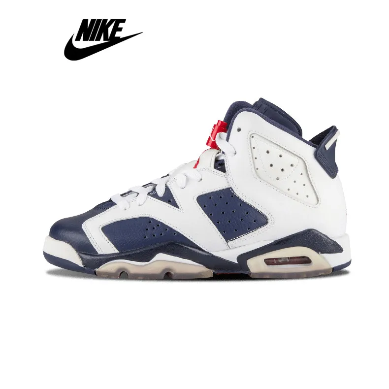 Air Jordan 6 Ретро Олимпийский 2012 белый темно-синий красный VI Баскетбол 384664-130 | Спорт и