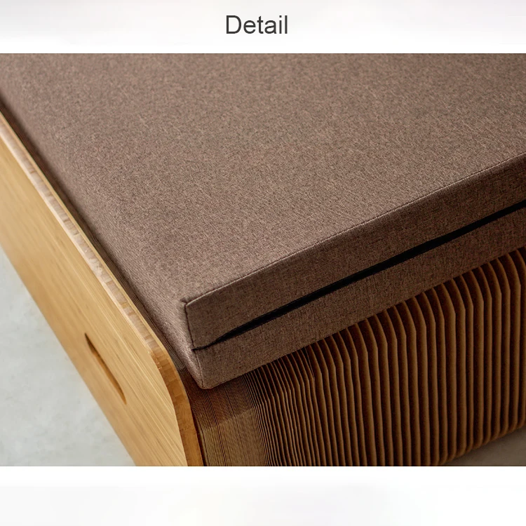 Foldable Bed Multifunctional Retractable Organ Kraft Paper Bed Invisible Office Lunch Break Livingroom Furnitue Hidden Beds