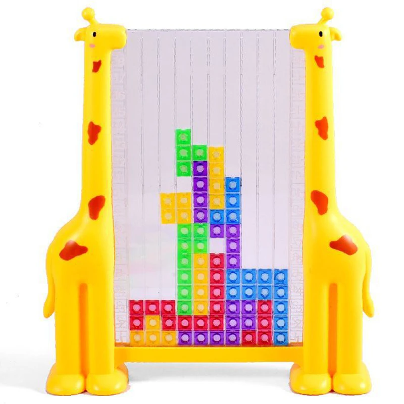 1 2 Player Creative Tetris Game Tangram Math Toys Building Blocks 2 In 1 Board Game Kids Party Educational Toys For Children|Party Games| - Aliexpress