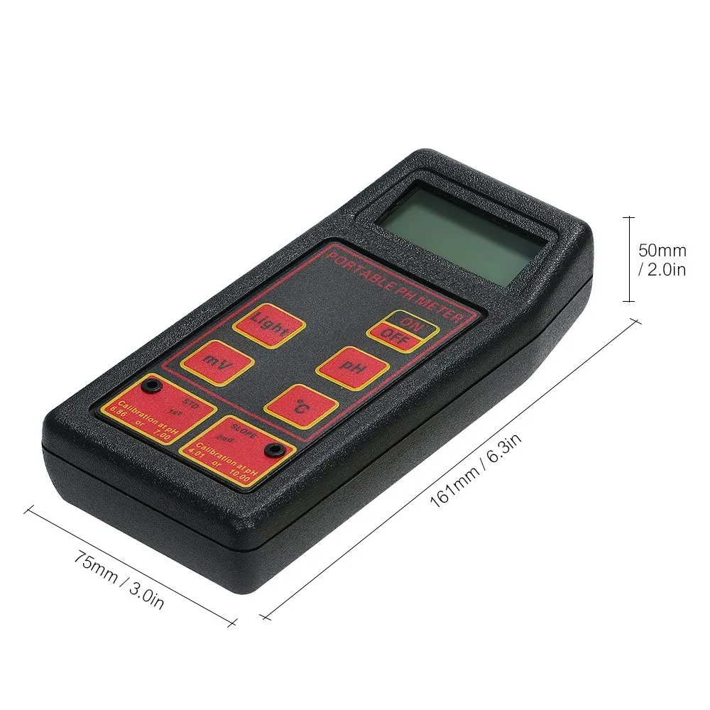 Professional Portable Multi-function Water Quality Monitor Multiparameter pH Temperature Water Quality Tester