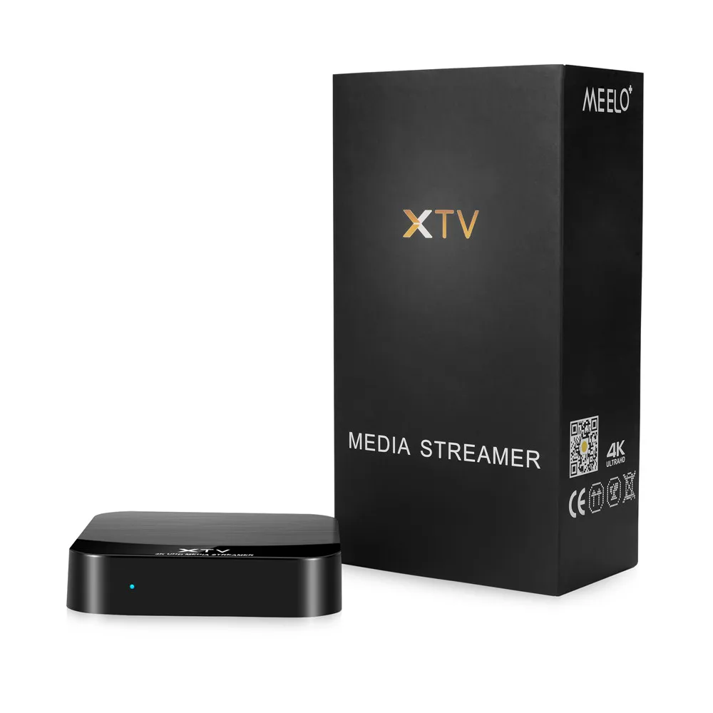 MEELO PLUS X ТВ Смарт Сталкер IP ТВ XTREAM коды ТВ коробка Android 7,1 Amlogic S905X 2 Гб 16 Гб телеприставка 2,4G/5G Wifi медиаплеер