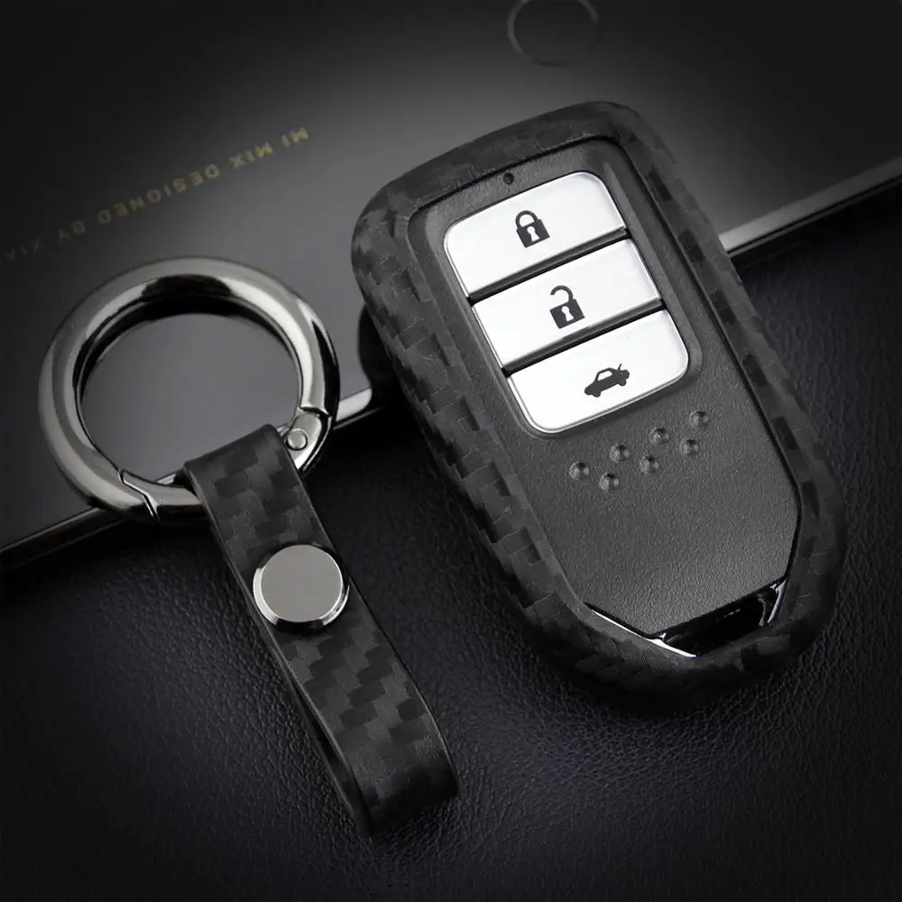 

Car Key Cover Case For Honda Forza 300 Civic Jazz Crv Hrv Accord Fit Odyssey Dio Pilot Freed 2015-2019 2020 Key ring Accessories