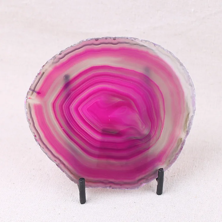 

Natural Rock AGATE SLAB Geode Slice Crystal Mineral Coaster Healing high quality Mineral Stone Collection Decor for home DIY hot