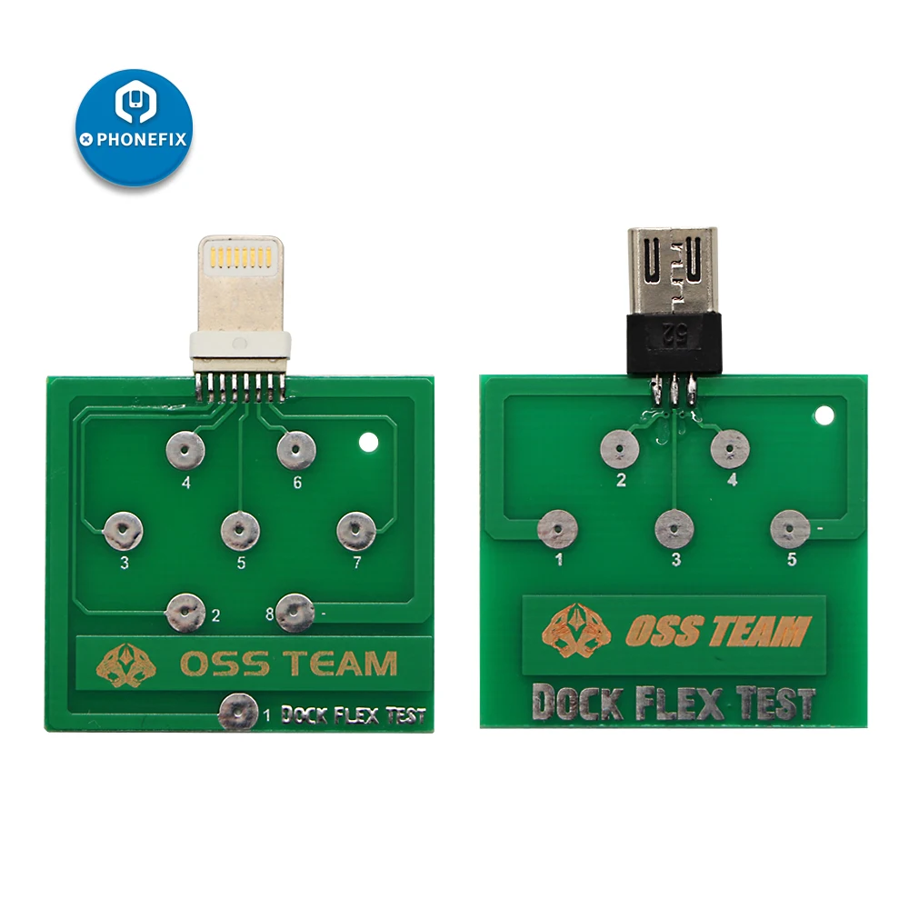 Тестовая плата PHONEFIX Micro USB для iPhone 8, 7, 6, для мобильных телефонов на Android, зарядная док-станция для зарядки, гибкий инструмент для легкого тестирования
