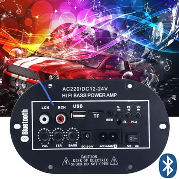 

Bluetooth Amplifier HIFI Amplifier 8inch Car Amplifier Amplifiers Entertainment Systems TF/USB/Bluetooth 12/24/110-240V