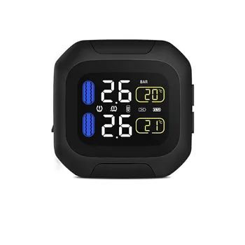 

Wireless Motorcycle TPMS Tire Pressure Monitoring System Motor Tyre LCD Display Internal Or External TH/WI Sensors