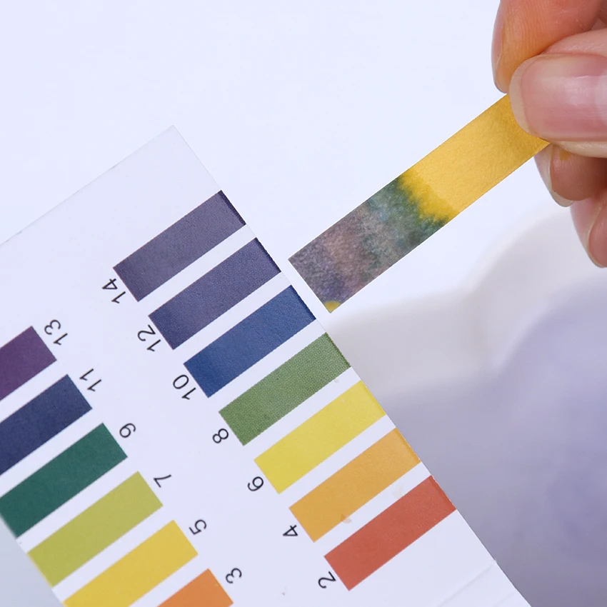 80 tiras/paquete PH 1-14 papel de tornasol medidor de PH papeles indicador Universal de prueba de papel para cosméticos suelo acuario prueba de acidez de la tarjeta