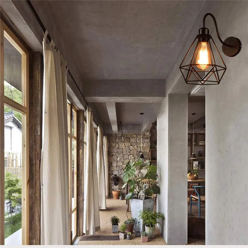 Modern LED Ball Pendant Light Kitchen Acrylic Hanging Bedroom Lamp 2PC Nordic wrought iron retro chandelier #3N06 (9)