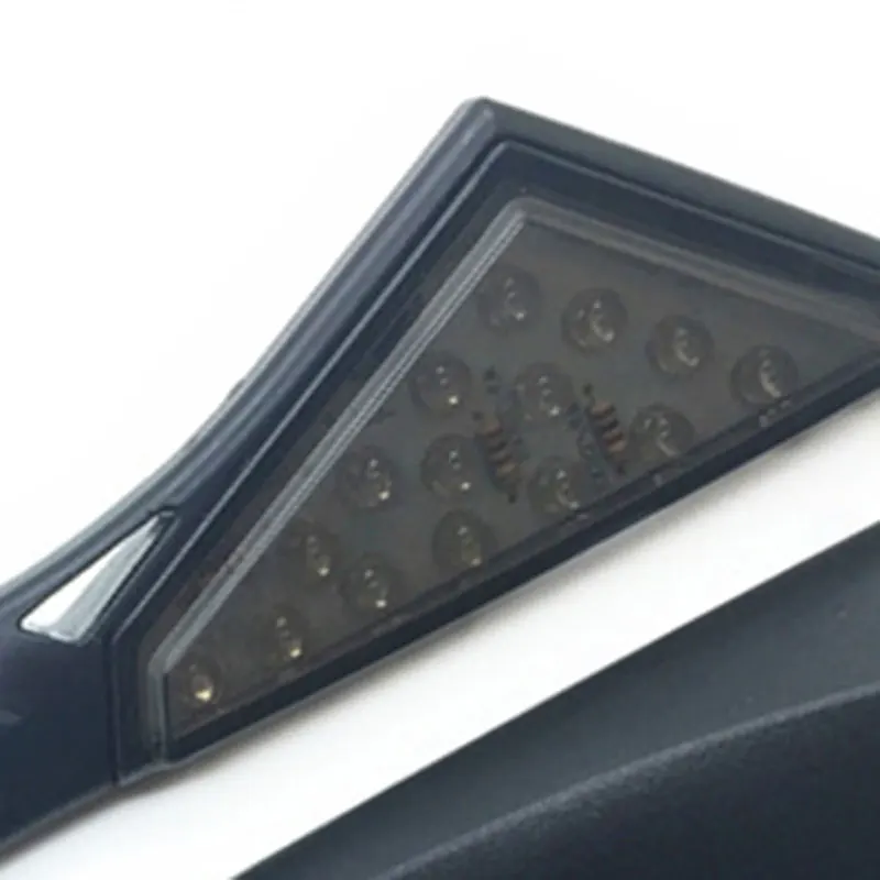 15LED поворотники мотоцикл 10 мм ATV сигнальный мигалка Индикатор мотоцикл поворотный мигающий светильник Янтарный 12 в задний сигнальный светильник
