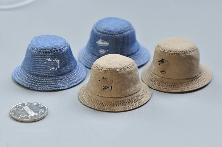 

1/6 Soldier Model Accessories Trend Handmade Cloth Hat Street Hip Hop Fisherman Basin Hat for 12" tbl ph Figure Doll