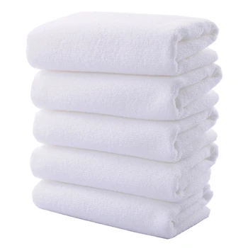 

50-Pack Disposable White Towels Microfiber Towels for Hotel Sauna Bath