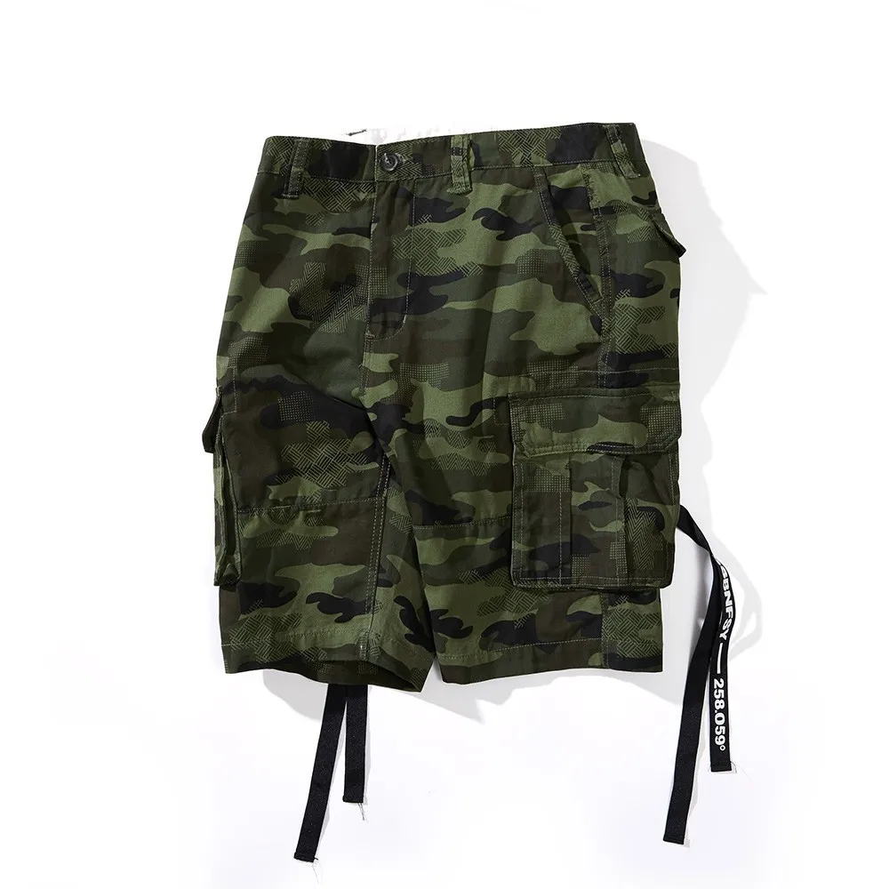 Military Camouflage Shorts Men Multi Pockets Army Cargo Shorts Male Summer Casual Loose Cotton Camo Tactical Shorts Sweatpants
