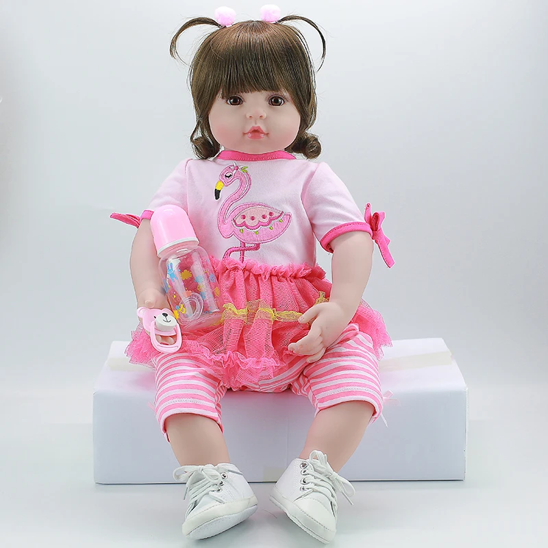 22 ''кукла новорожденного ребенка 58 см милый силиконовый reborn boncas Реалистичная игрушка мальчик девочка Рождественский подарок на день рождения игрушка