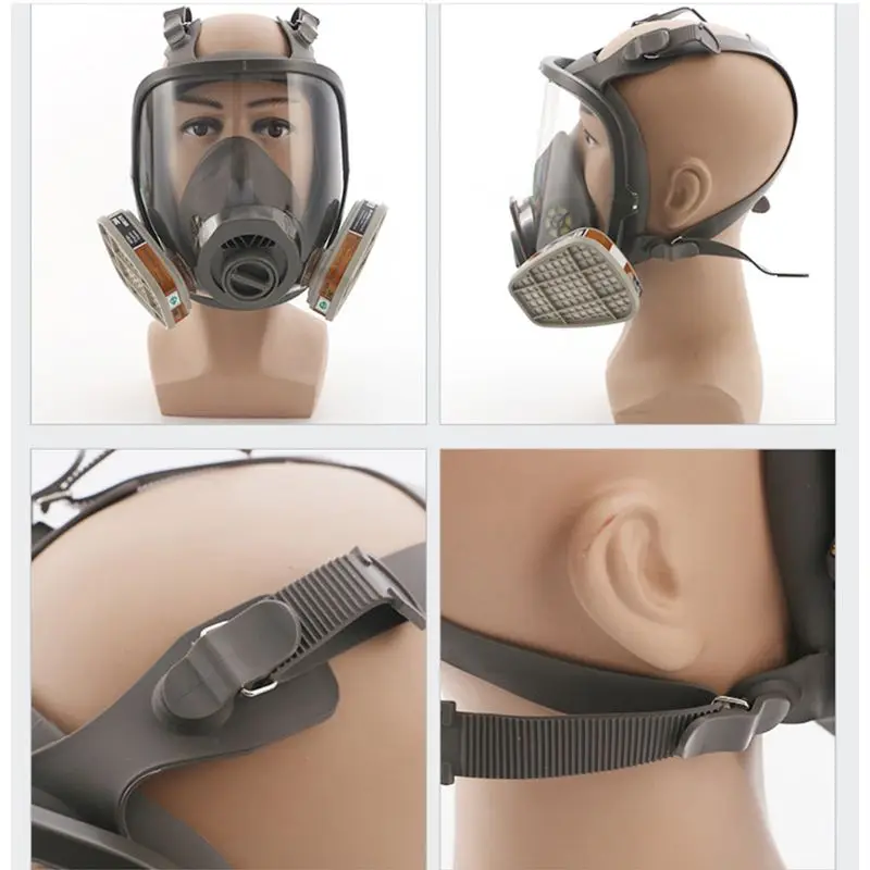 

Full Facemask Respirator Set Facepiece Defense Spray Painting Large Mask Protection For Chemistry Spraying