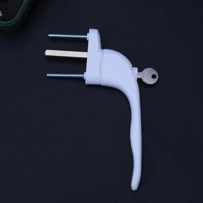 

Aluminum Alloy Surface sprayWindow Handle with Locks Universal Door Window Switch Locking for Double Glazing White Door Turning