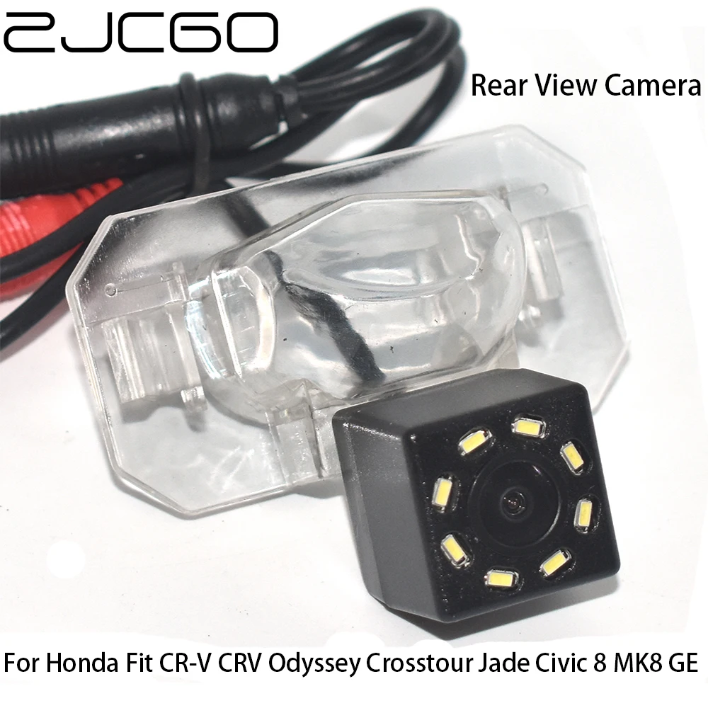 

ZJCGO CCD Car Rear View Reverse Back Up Parking Waterproof Camera for Honda Fit CR-V CRV Odyssey Crosstour Jade Civic 8 MK8 GE