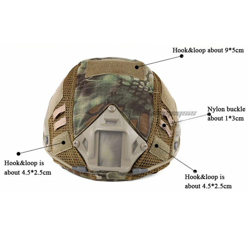 Tactical Camouflage Helmets Cloths CS FAST Helmet Cover Army Paintball Wargame Helmets Cover