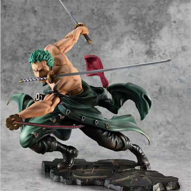 18 centímetros One Piece Zoro Anime Figuras Três Dragões Tornado Estilo  Ação Estatueta Gk Estátua Pvc Coleção Modelo Boneca Surpresa Presentes -  AliExpress