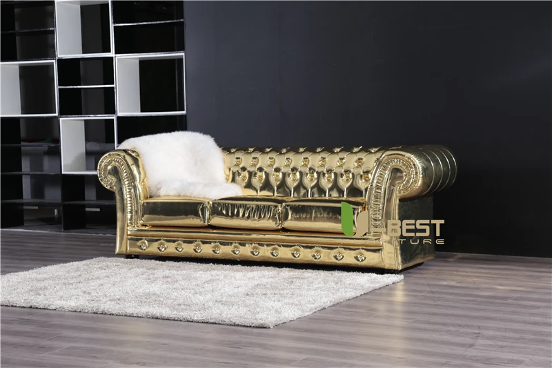  CHESTERIELD SOFA GOLD SOFA (3)