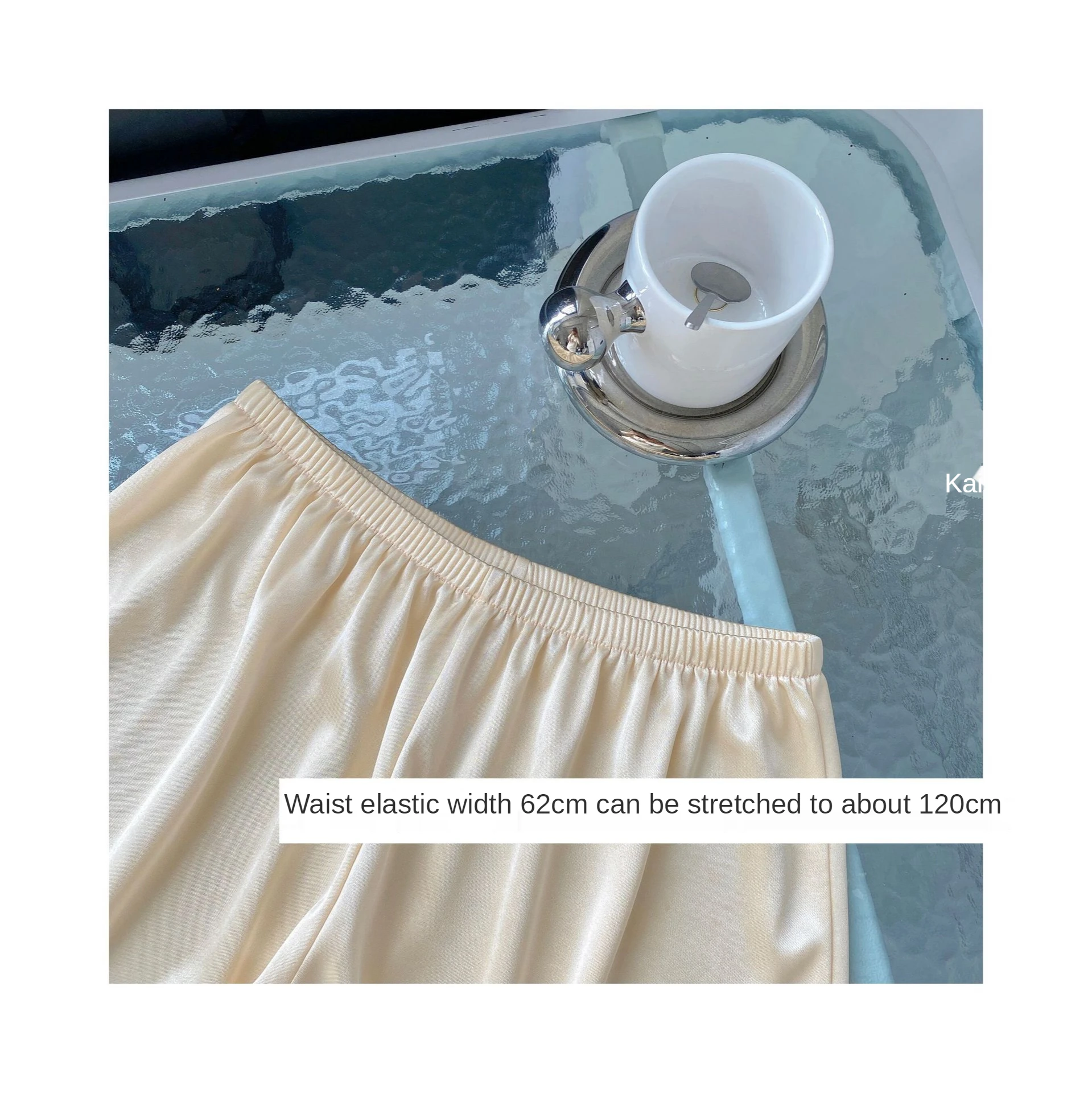 Summer women pant liner slips thin loose high waist shorts white elastic waist safety shorts pants black home casual underpants