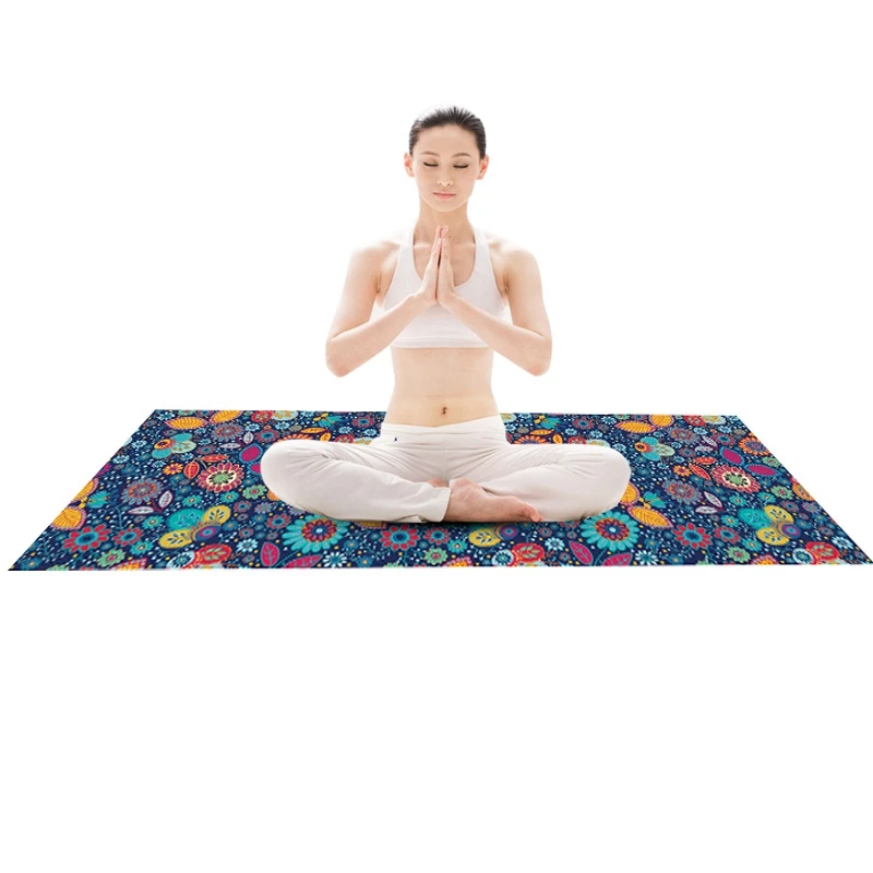 Новые упражнения одеяла для йоги Пилатес коврик полотенце для йоги чехол с принтом нескользящее портативное одеяло для йоги фитнес-зал Одеяло 183*63 см