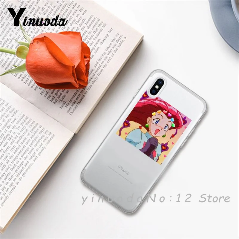Yinuoda супер милый кот собака мультфильм розовый в форме сердца ты и я серия HD Прозрачный чехол для телефона для iphone 6 7 8 Plus X XS XSMax 5S