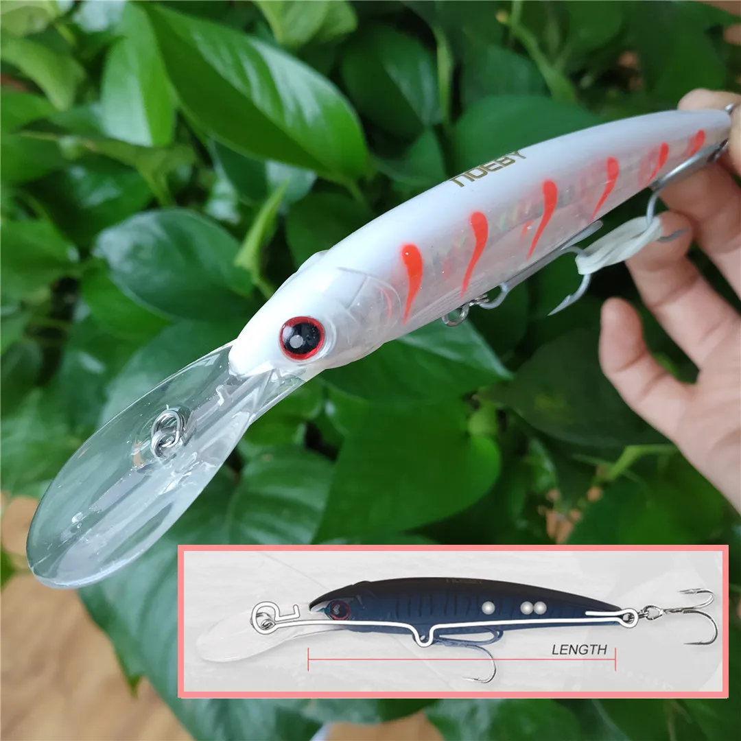 Noeby 1pc 14cm 40g Minnow Fishing Lures Wobblers Hard Bait Long Casting  Minnow Fishing Accessories hard
