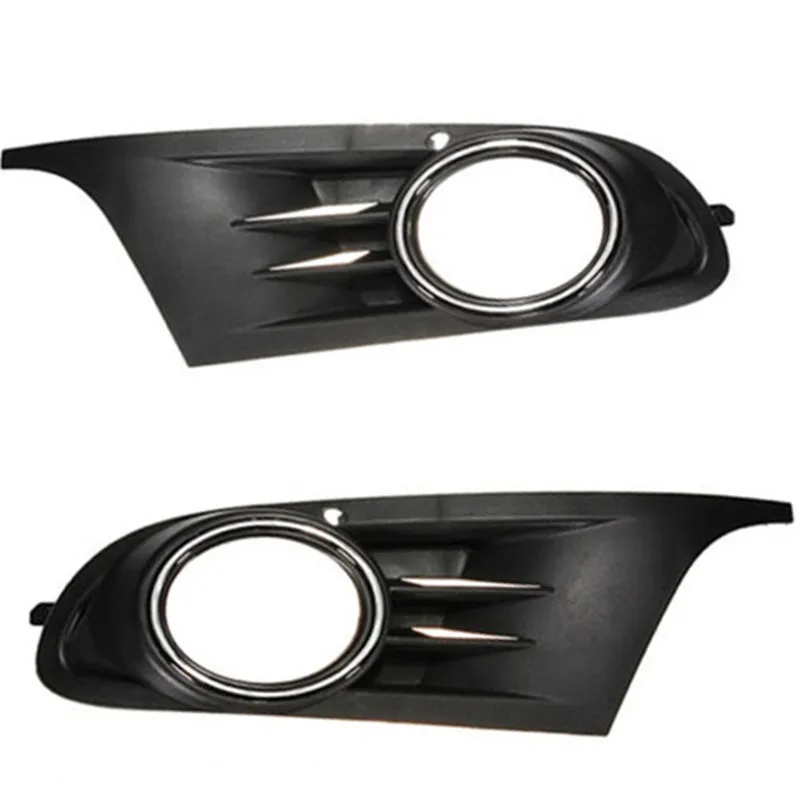 Pair Grills Для Volkswagen VW Golf 6 MK6 2010 2011 2012 2013 противотуманная фара передняя решетка бампера крышка света вентиляционный кабель комплект поводков - Цвет: Pair Grills