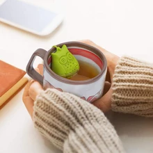 Tea Infuser Tea Bag Food Grade Leaf Herbal Spice Filter Owl Shape Tea Infuser Strainers Creative Filter Loose Silicone Diffuser