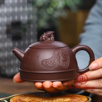 

Yixing Zisha Teapot Purple Clay Teapots Handmade Chanxin Ruishou 250cc
