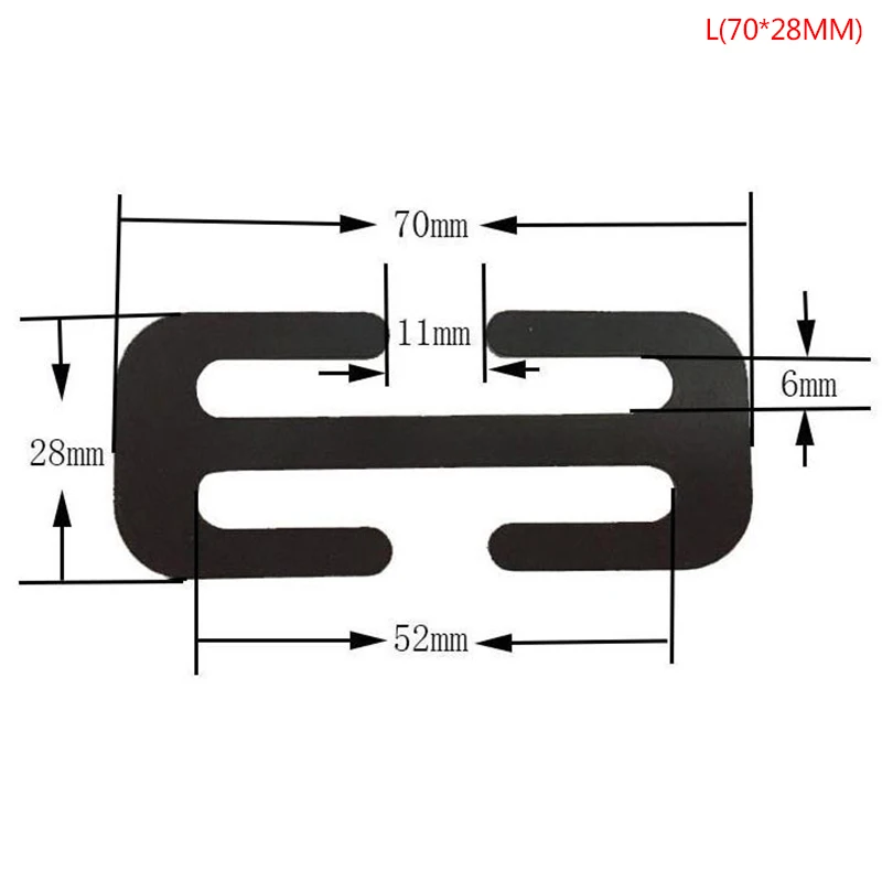 Car Seat Belt Accessory 1PC 58/70MM Metal Safety Seat Belt Adjuster Automotive Locking Clip Belt Clamp
