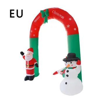 

Christmas Props Inflatable Toys Santa Claus And Snowman Arch Shape Inflatable Model Performance Props