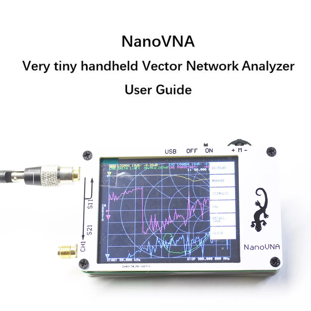 

Professional Portable Digital Vector Network Analyzer 50KHz-900MHz Handheld Shortwave MF HF VHF UHF Antenna Analyzer