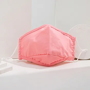 

10PC Winter Warm Windproof Face Cover Ajustable Ear Rope Mouth Cover Reusable Washable Solid Color Mouth Cover