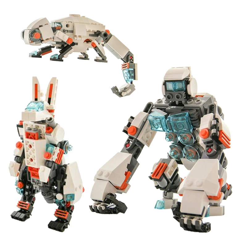 Экшн-фигурки MOC Серия животных динозавр кролик орангутан машинка игрушки