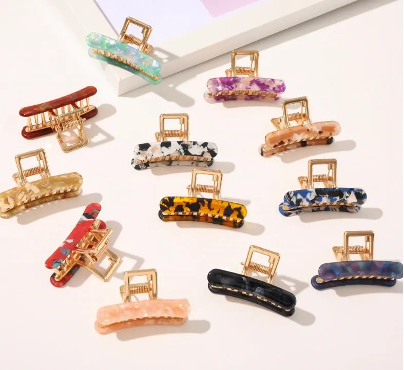 

New Acetate Small Grabber Retro Wild Card Hairgrip Barrette Hair Claws Women girls Hair Accessories Headdress