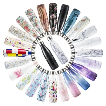 

Marble Flamingo BPA free Water Bottle Double Wall Travel Sport Chilly Drink Bottle Stainless Steel Beer Coffee Thermos Bottle