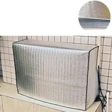 Лазерная металлическая алюминиевая пленка, Крышка Кондиционера для наружного воздуха, защита от солнца, серебро 96x70x40 см