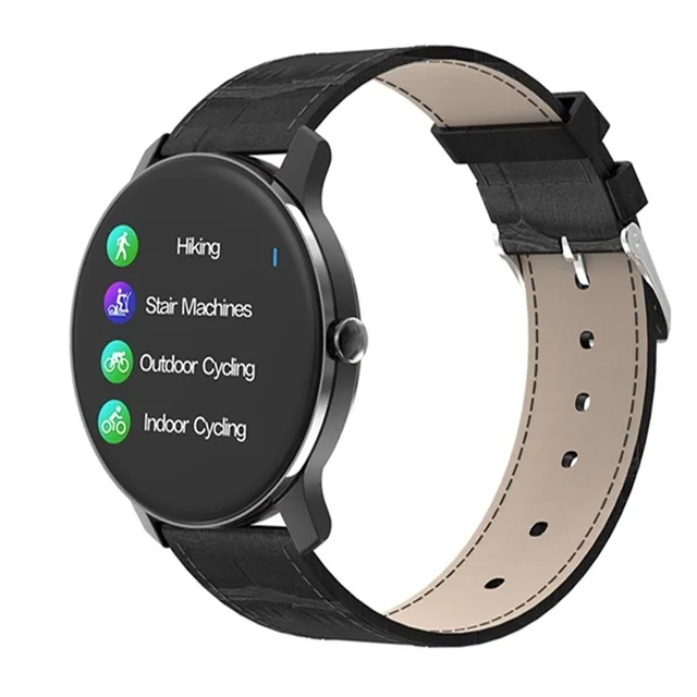 New Smart Watch Blood Pressure Heart Rate Monitoring Camera Control Multi-Function Sports Fitness Smart Watch Sedentary Reminder - Цвет: Black