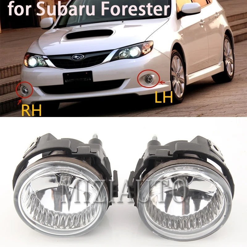 

LED Front Bumper driving Fog Lights For Subaru Forester 08-13 for Impreza WRX STI 08-10 Halogen foglight With bulb headlights