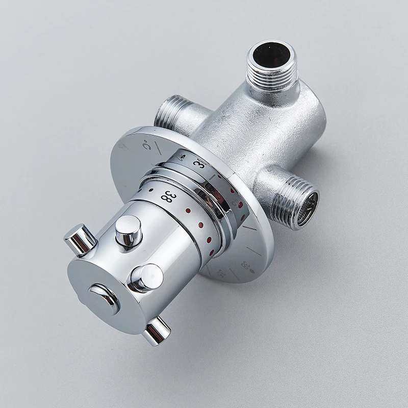Brass Thermostatic Mixer Shower System Water Temperature Control Faucet Control Valve Bathroom Faucet Valve G1/2 faucet valve thermostatic mixing valve