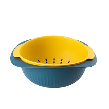 

Multi Double Drain water Basket Bowl colander Washing Sink Strainer Vegetables Fruit Basin storage For Kitchen Gadget Colander
